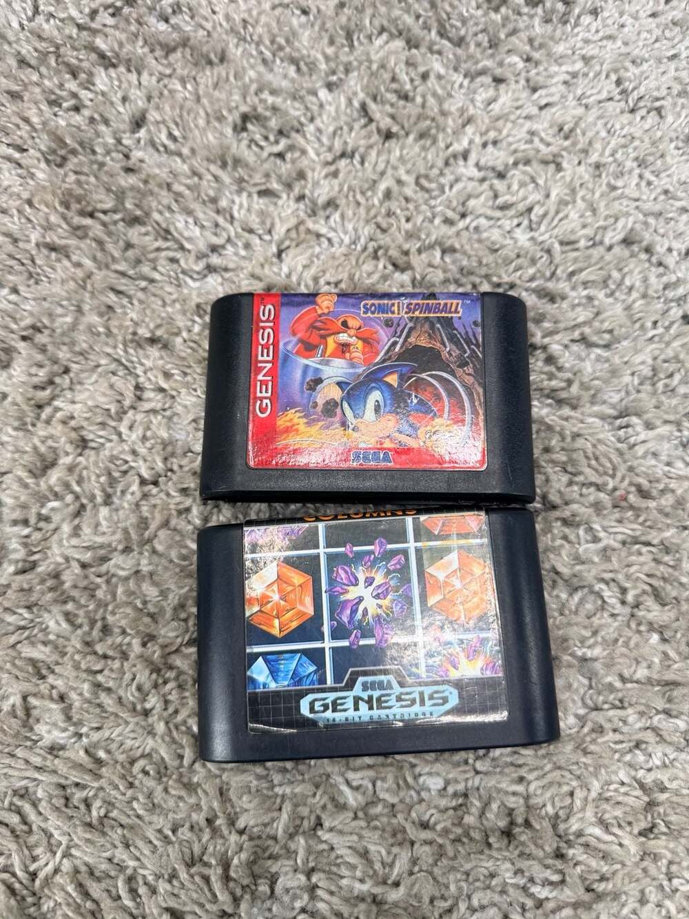 Sonic the Hedgehog Spinball and Columns 2-Game Bundle for Sega Genesis